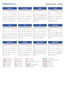 Kalender 2026
